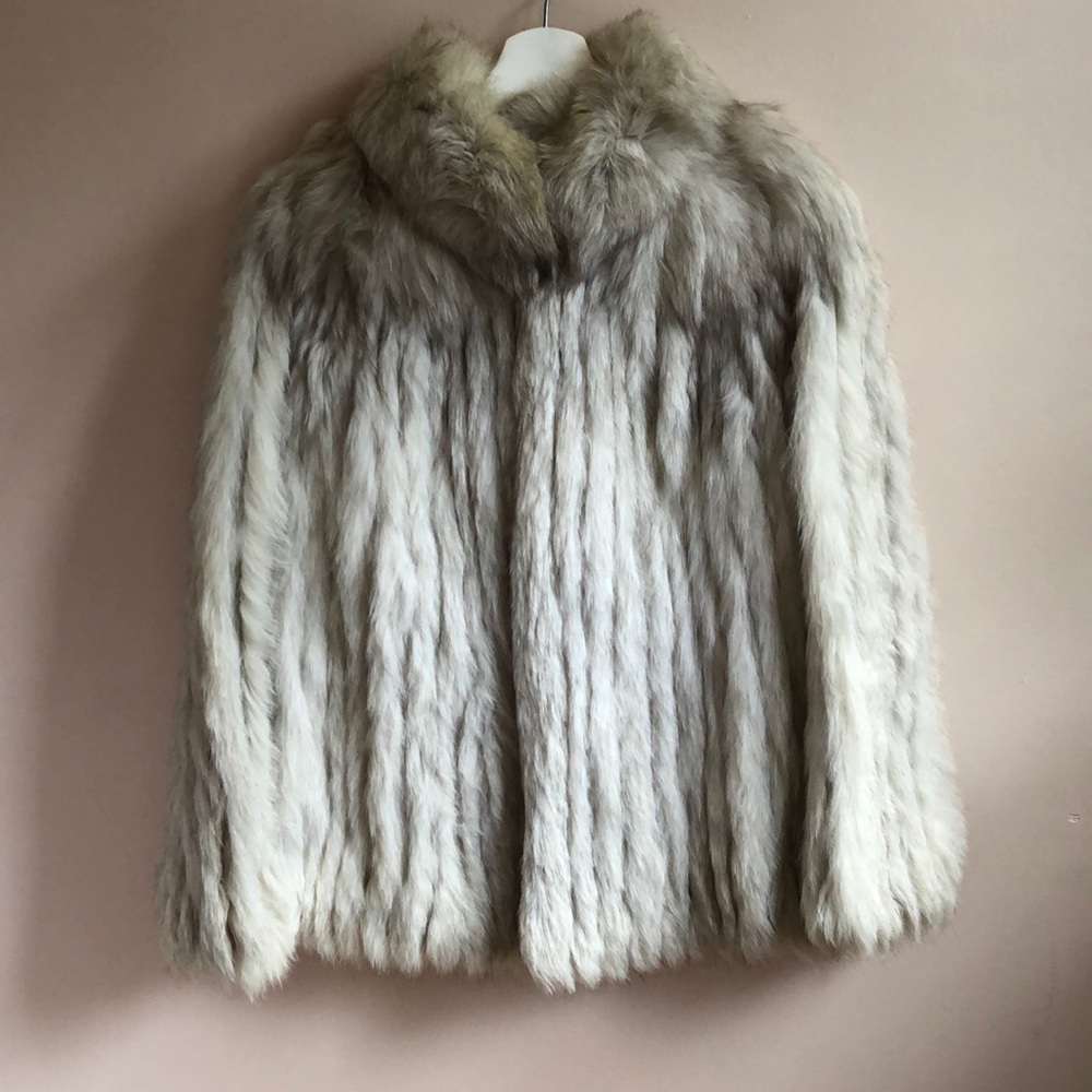 Norwegian blue fox coat